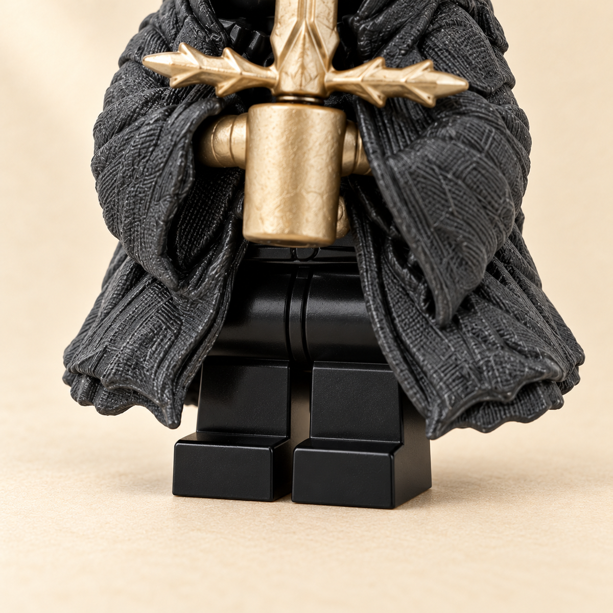 Black legs and feet — Hooded Shadow Warrior MOC Minifigure Set — 9 Figures