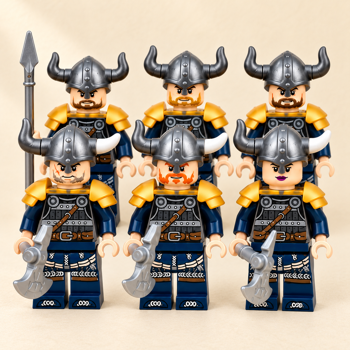 Navy outfit designs — Pirate Raider MOC Minifigure Set — 24 Figures