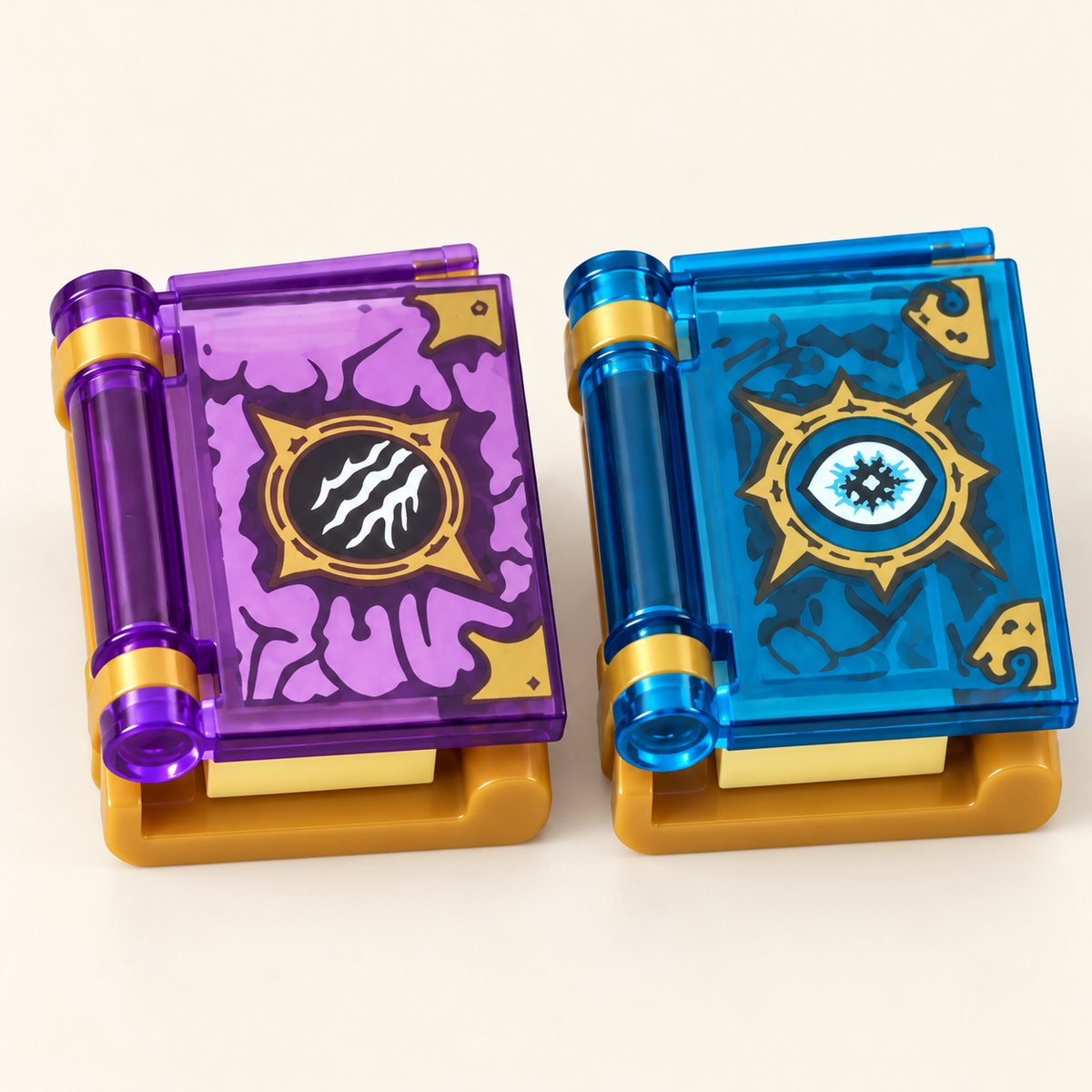 Blue and purple cover designs — Magic Book MOC Accessory Set — 12 Books