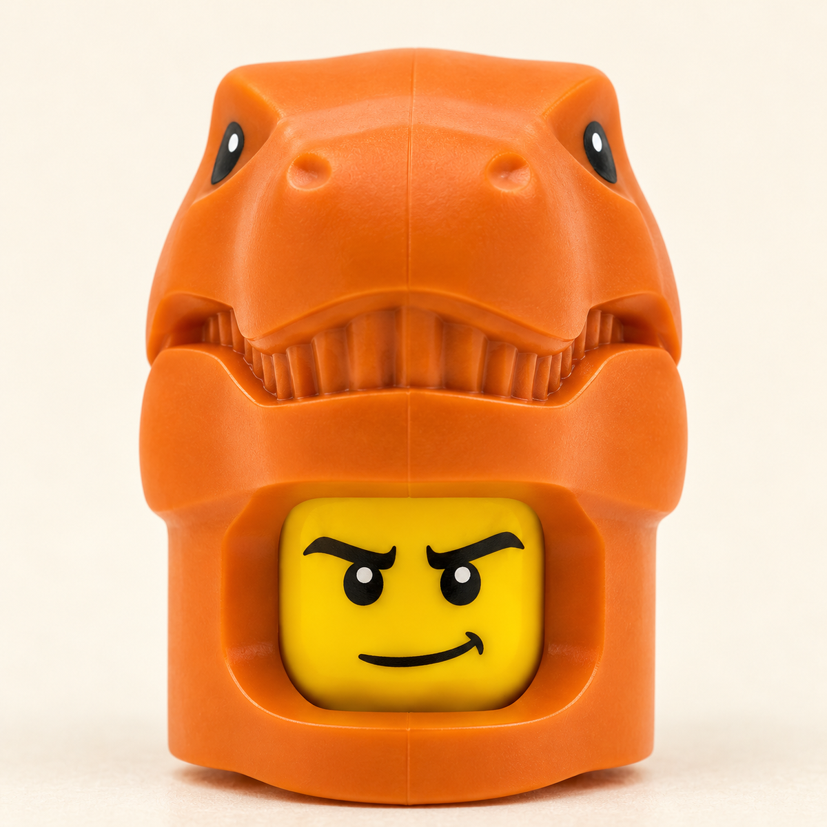 Dinosaur headpiece sculpting — T-Rex Costume MOC Minifigure Set — 5 Figures