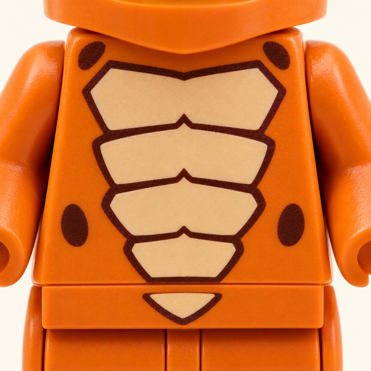 Printed belly scales — T-Rex Costume MOC Minifigure Set — 5 Figures