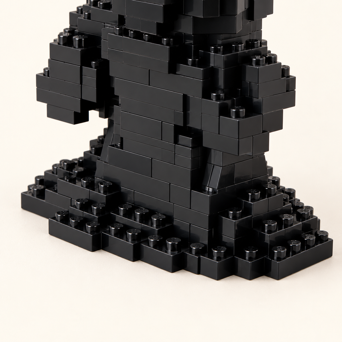 Black display base — Hooded Reaper Halloween MOC Display Model