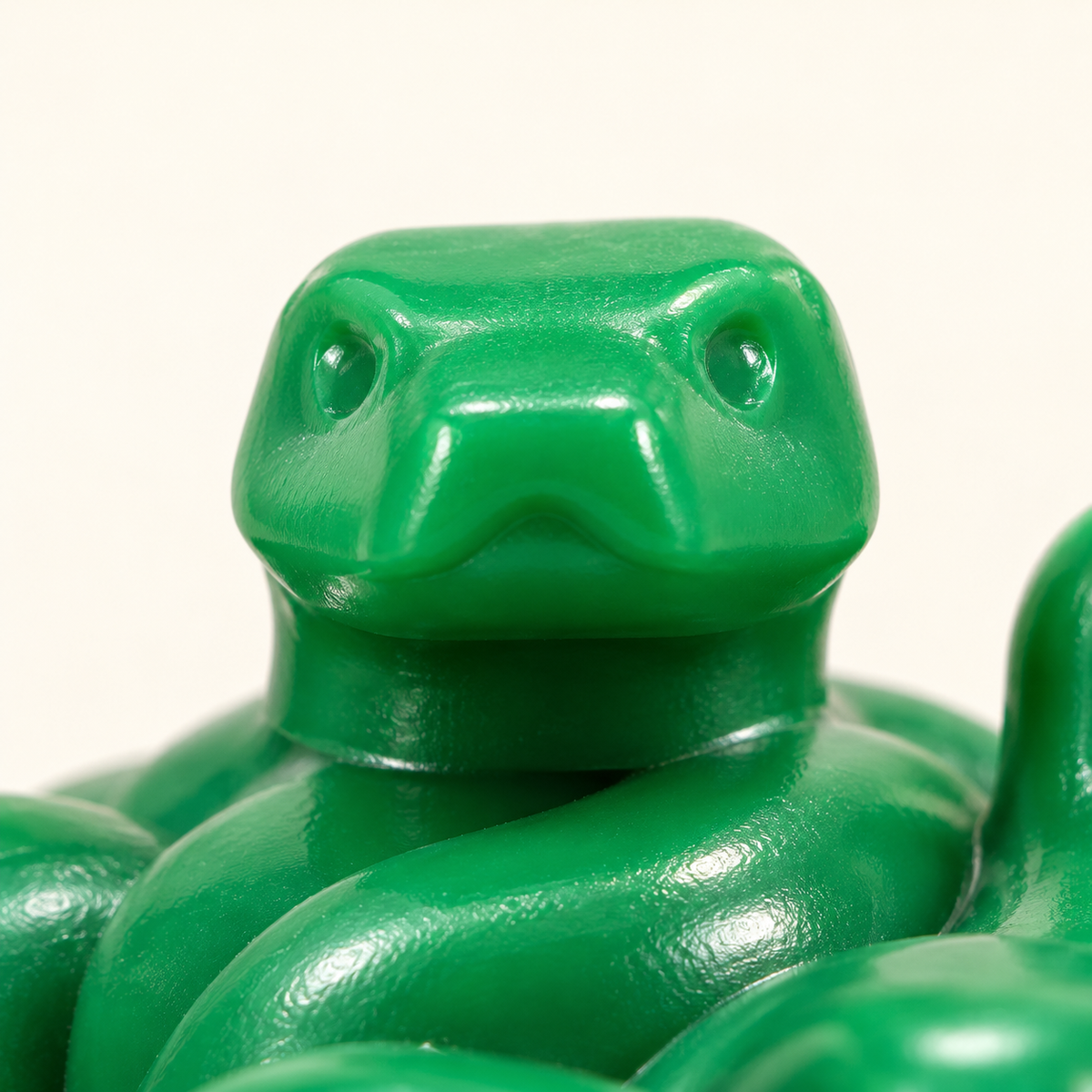 Single snake head sculpting — Green Snake-Haired Gorgon MOC Minifigure
