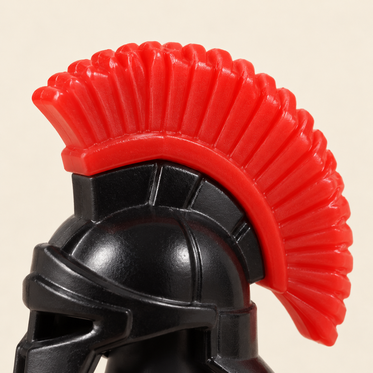 Black helmets and red crests — Black-Armored Warrior Chariot MOC Display Set — 12 Figures