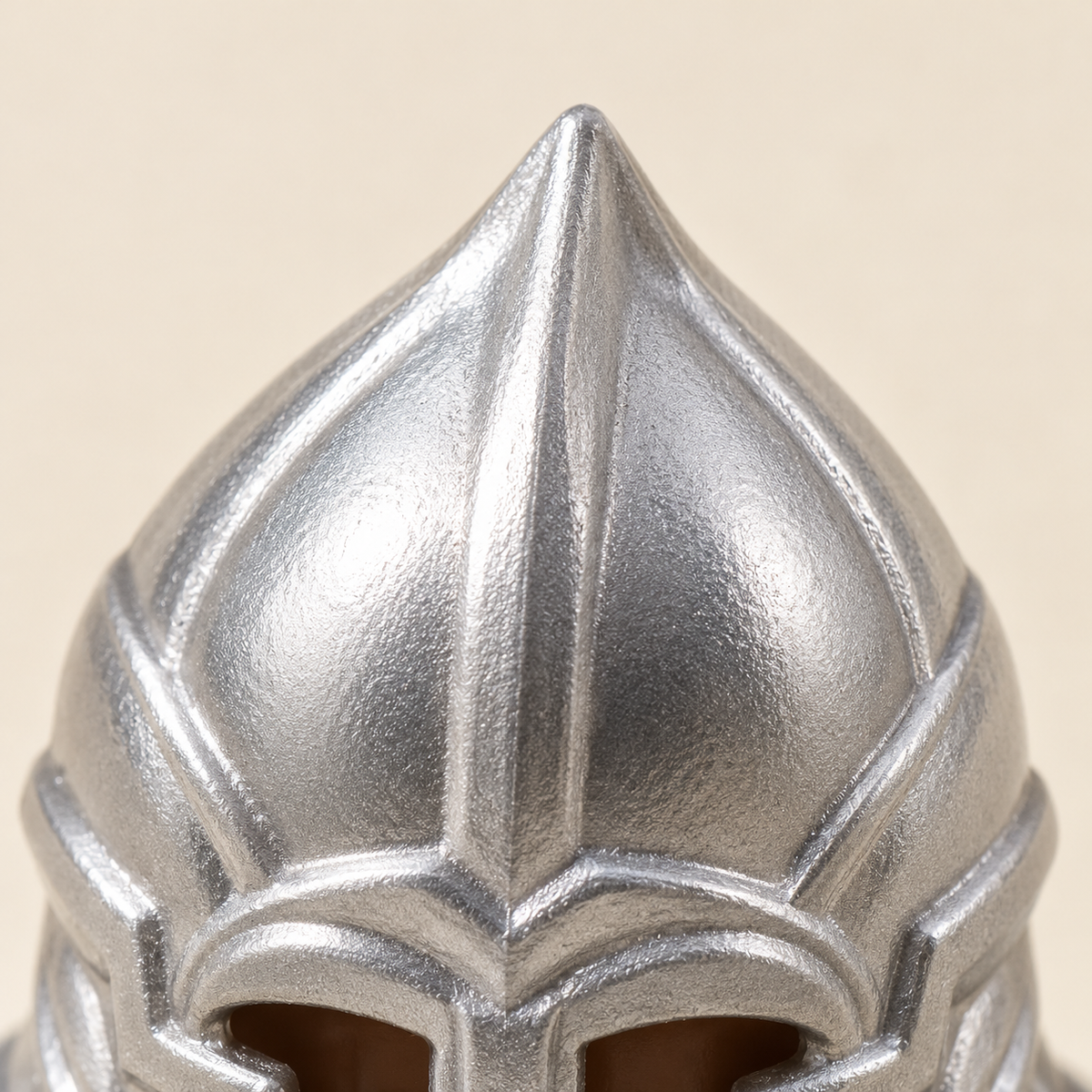 Silver-colored helmets — Silver-Armored Fantasy Guard MOC Set — 21 Figures