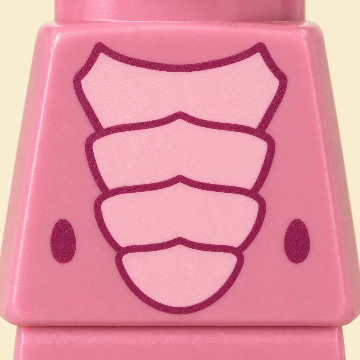 Pink printed belly-scale detail — Pterosaur Costume MOC Minifigure Set — 5 Figures