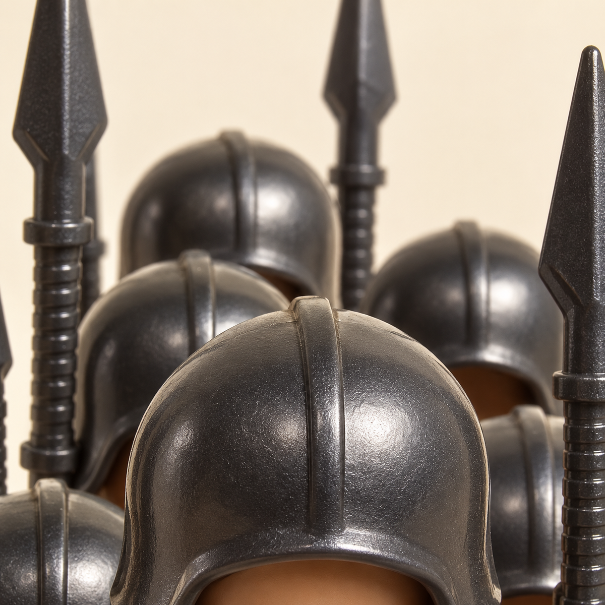 Dark helmets — Frontier Commander & Spear Guard MOC Set — 14 Figures
