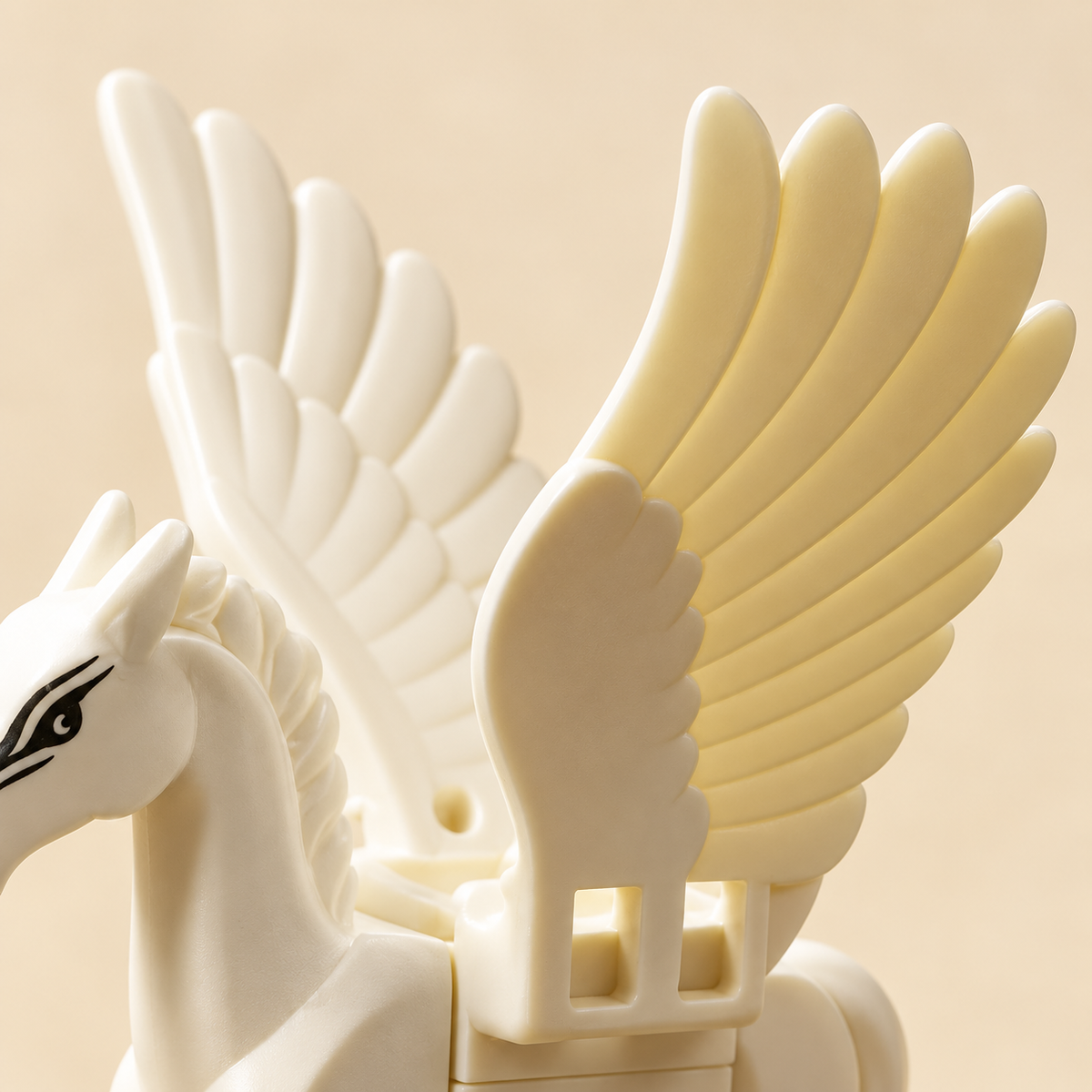Molded horse wings — Magic Books & Winged Horse MOC Display Set
