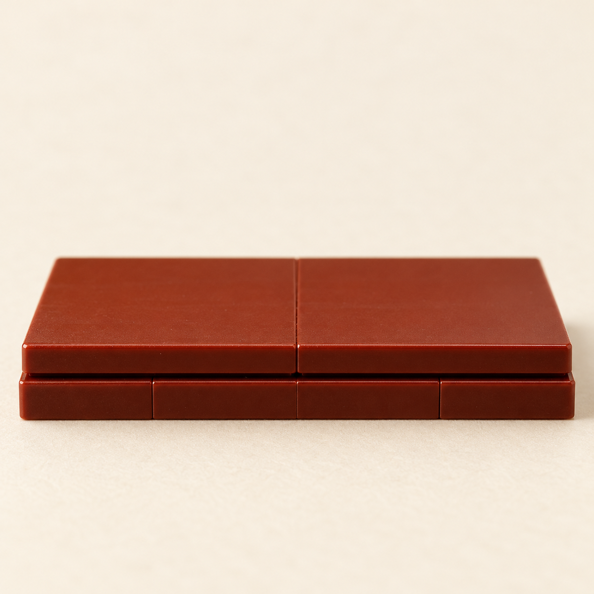 Brown brick tabletop detail — Magic Books & Winged Horse MOC Display Set