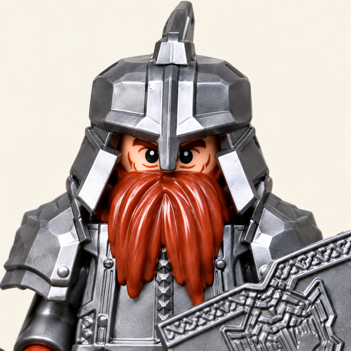Red beard sculpting — Dwarf Warrior MOC Minifigure Set — 8 Figures