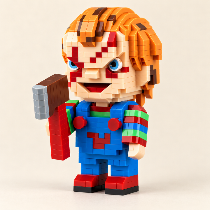Orange-Haired Halloween MOC Display Model
