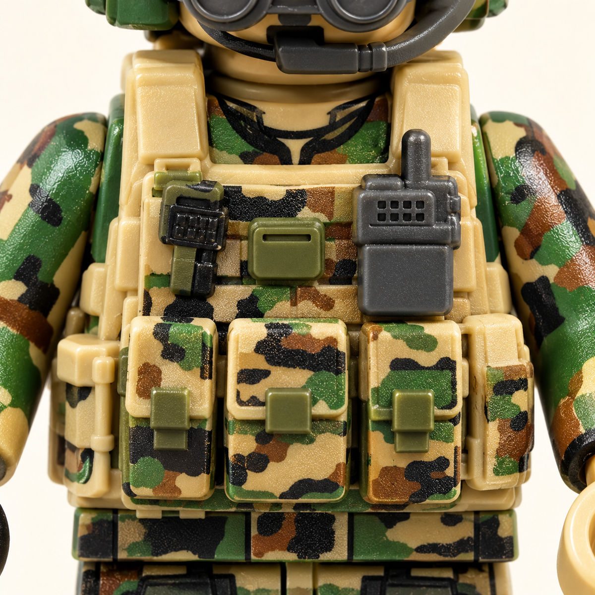 Tactical vest shapes — Military Soldier Mini Figure Set — 8 Figures