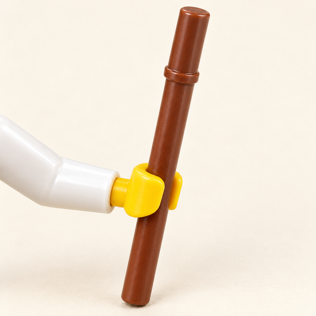 Master's brown staff — Ninja Warriors & Master MOC Minifigure Set — 7 Figures