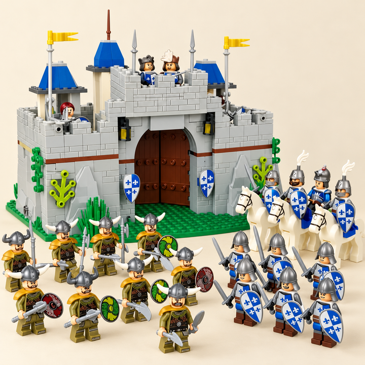 Medieval Castle Battle MOC Building Set
