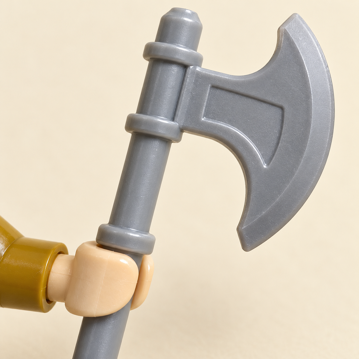 Miniature raider axe detail — Medieval Castle Battle MOC Building Set