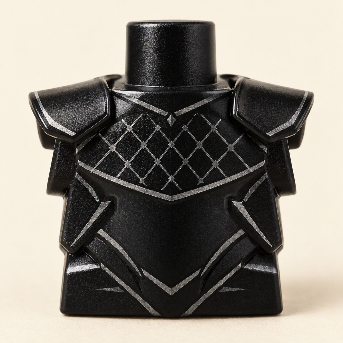 Black torso armor printing — Black Spear Guard MOC Minifigure Set — 5 Figures