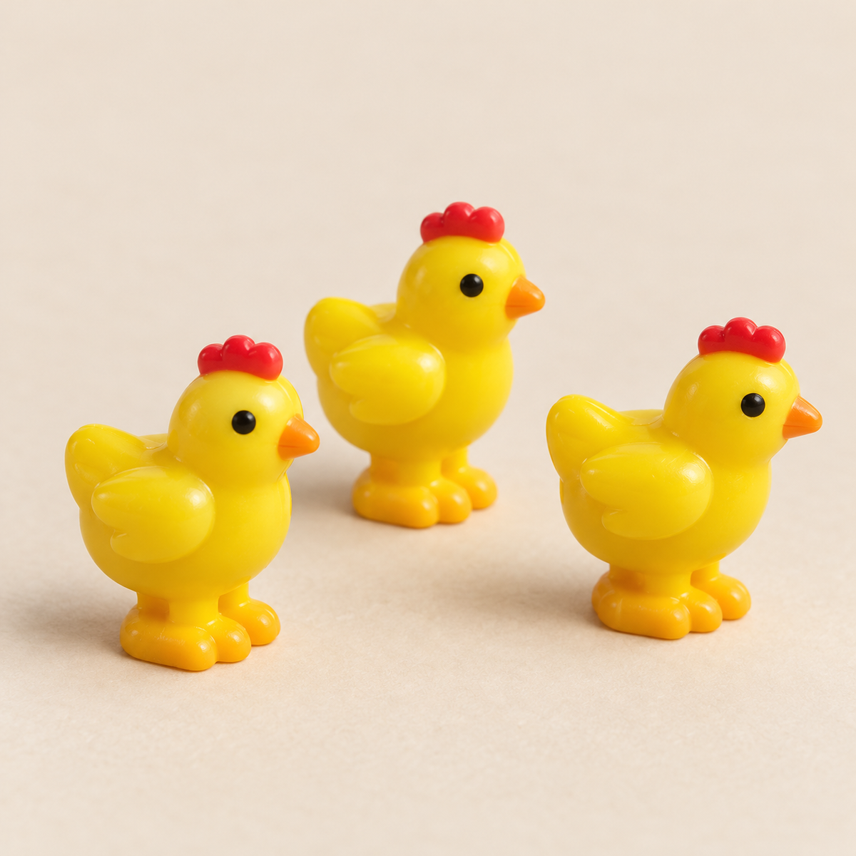 Small yellow chick figures — Animal Figures & Scene Accessories MOC Pack — 59 Pieces