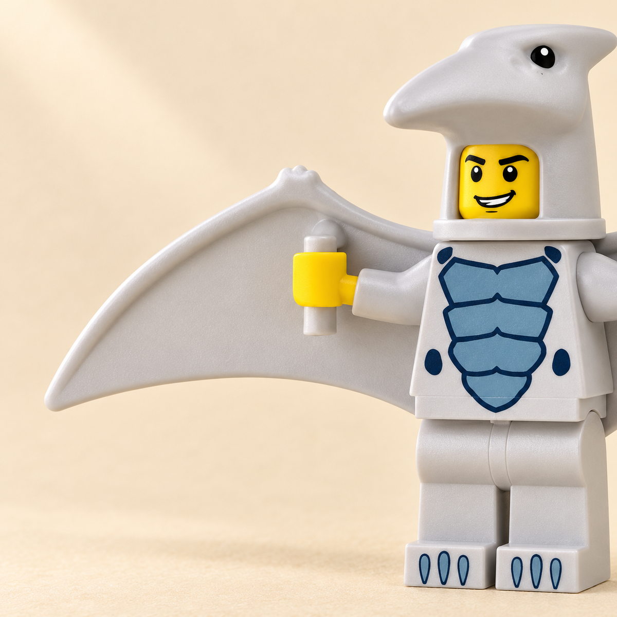 Broad molded wings — Pterosaur Costume MOC Minifigure Set — 5 Figures