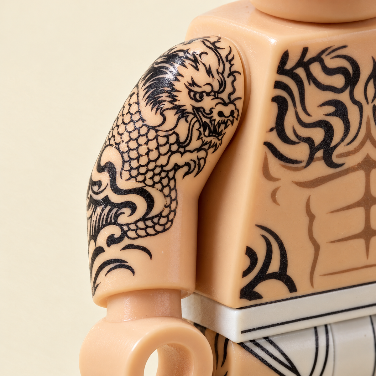 Printed arm designs — Tattoo Art MOC Minifigure Set — 6 Figures
