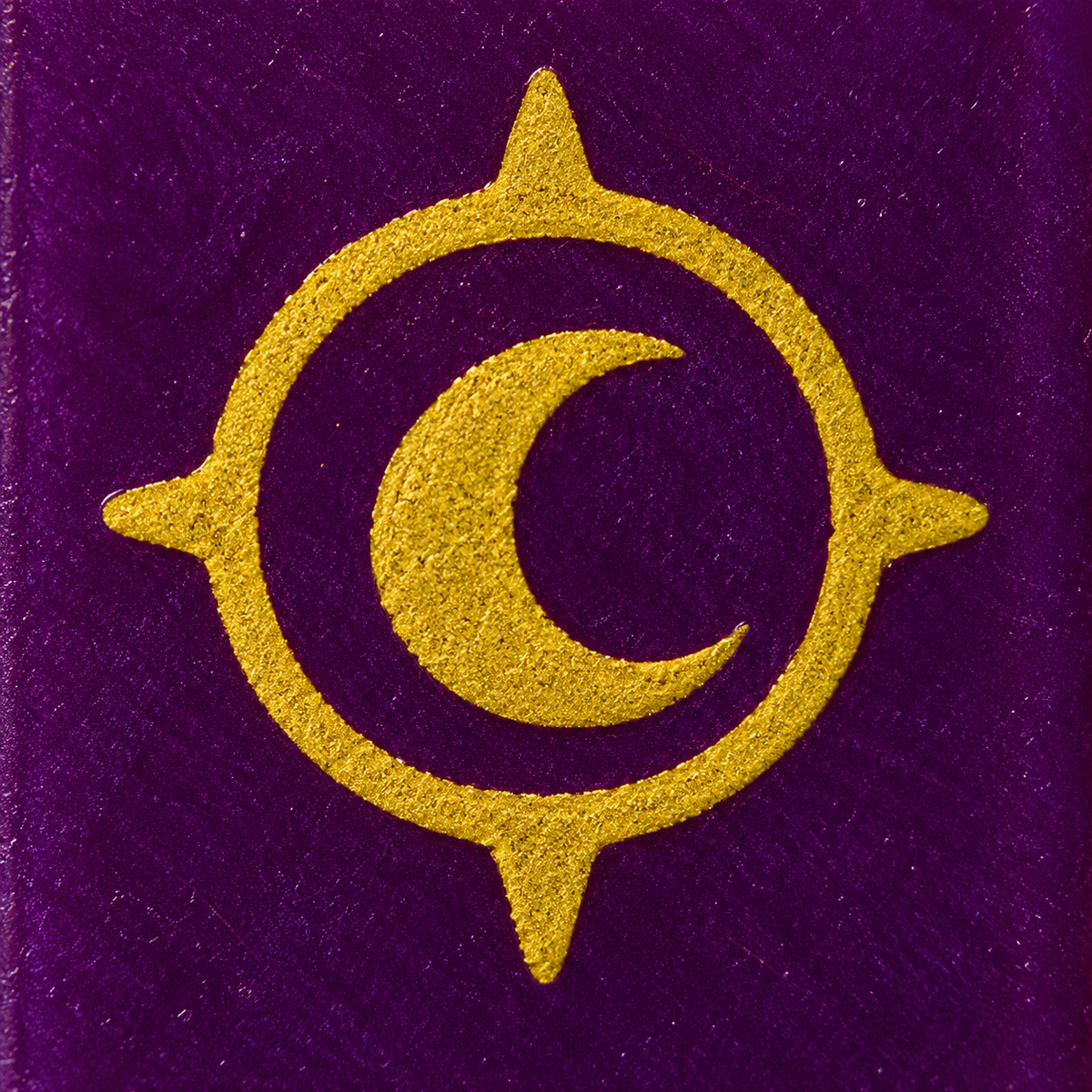 Purple book cover emblem — Magic Books & Winged Horse MOC Display Set