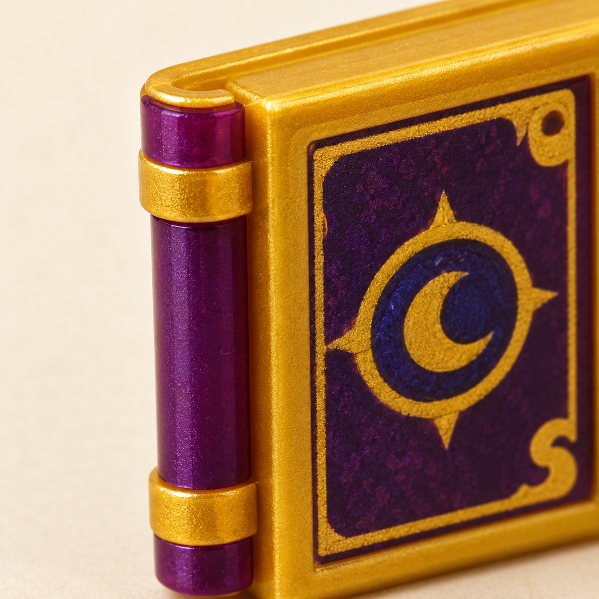Gold-colored book borders — Magic Books & Winged Horse MOC Display Set