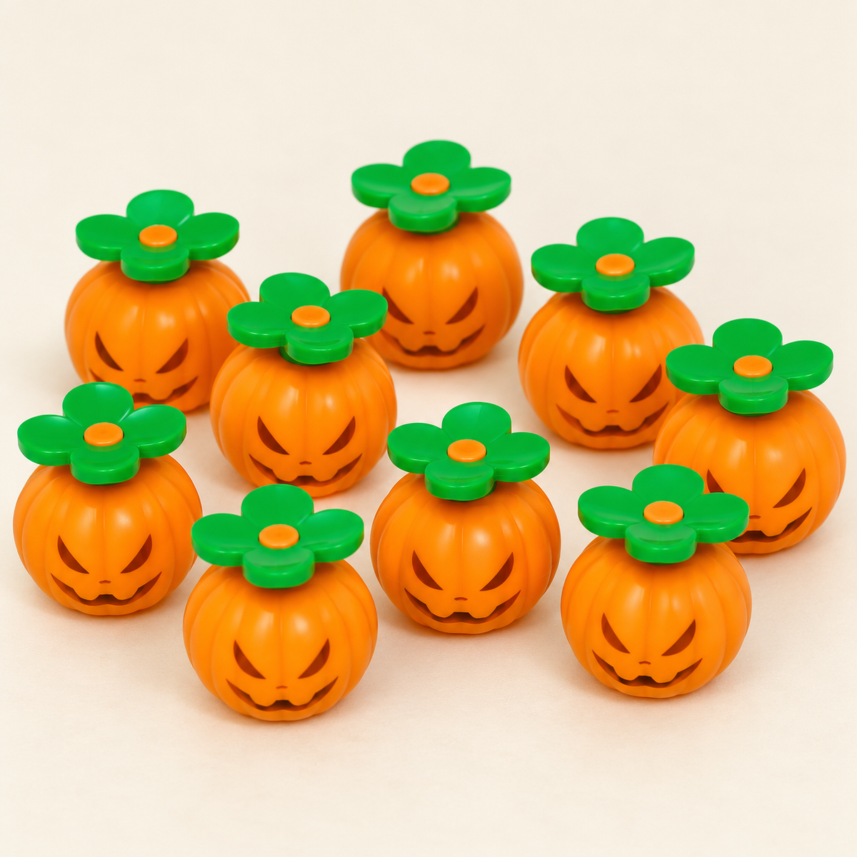 Orange pumpkin pieces — Halloween MOC Accessory Pack — 37 Pieces